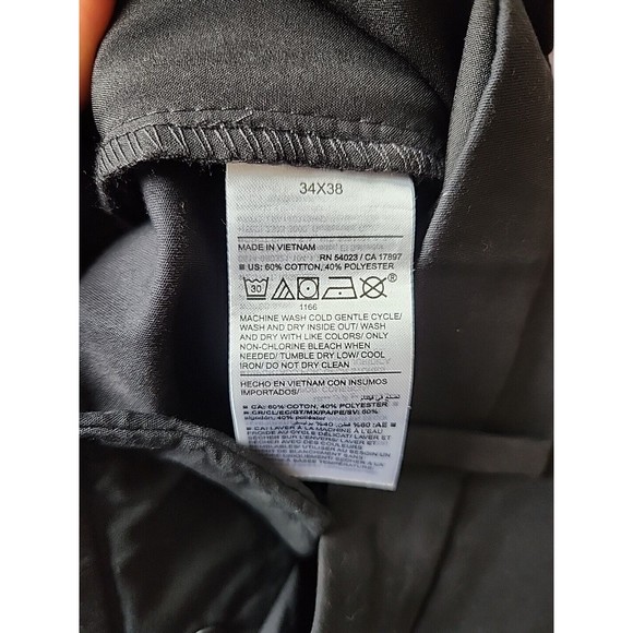 Old Navy Straight Ultimate Tech Built-In Flex Cargo Pants Mens 34x38 Black NEW - Picture 6 of 8